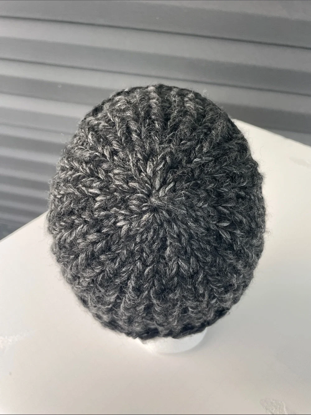 Cozy Ribbed Knit Beanie - grey